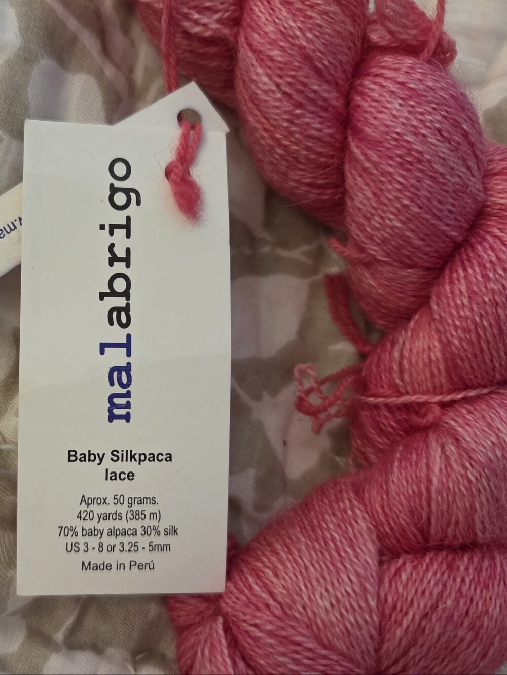 Malabrigo Baby Silkpaca Lace Knitting Yarn